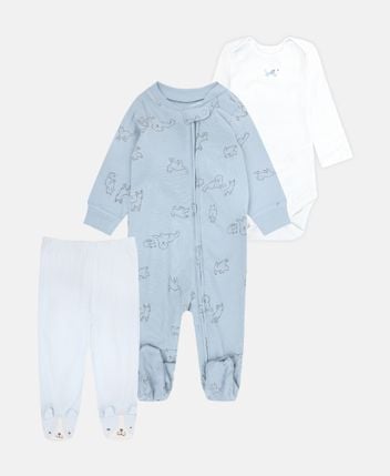 Romper, body & trousers set