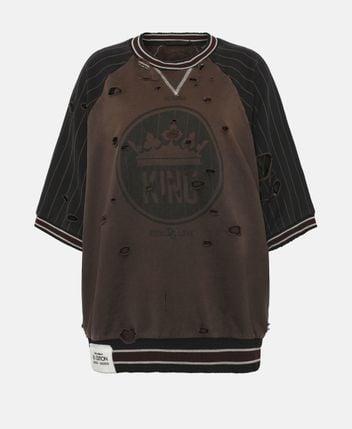 Short-sleeved sweatshirt