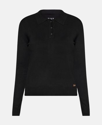 Knitted polo shirt
