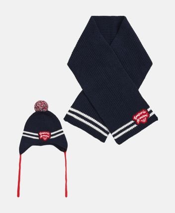 Scarf and hat