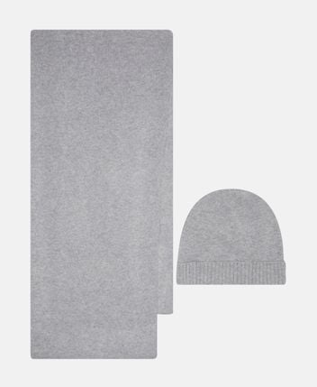 Cashmere hat and scarf set