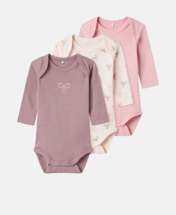 Long-sleeved body, pack of 3