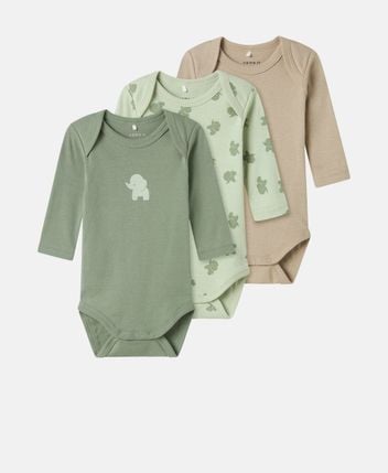 Long-sleeved body, pack of 3