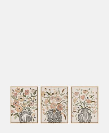 Framed pictures, set of 3