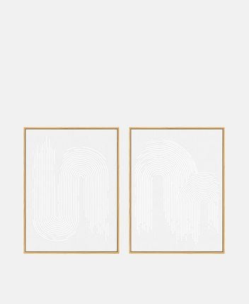 Framed pictures, set of 2
