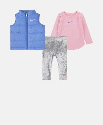 Jacket, long-sleeved top and trousers set
