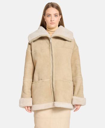 Leather coat