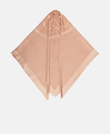Silk-blend square scarf