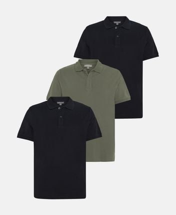 Polo shirts, pack of 3