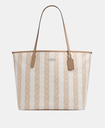 Leather tote bag