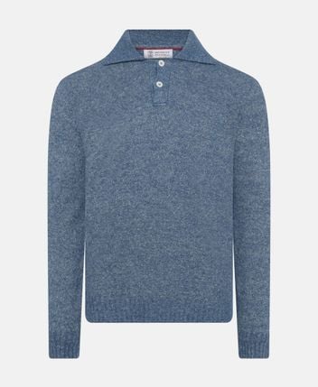 Knitted polo shirt