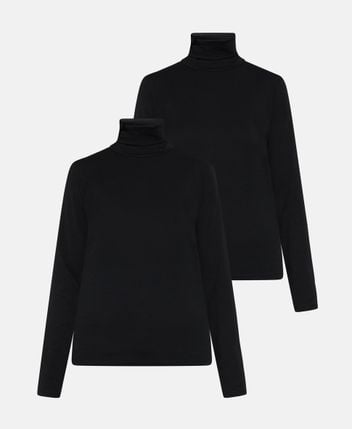 Rollneck top, set of 2