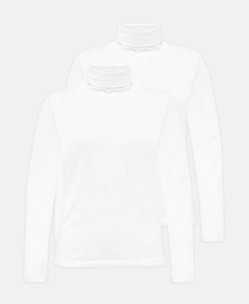 Rollneck top, set of 2