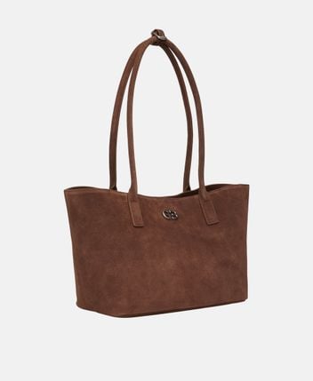 Leather tote bag