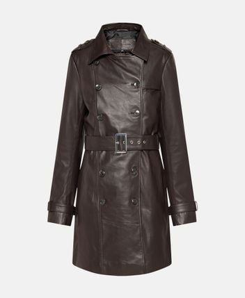 Leather coat
