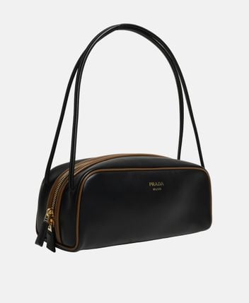 Leather shoulder bag