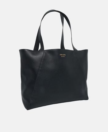 Leather tote bag