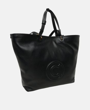 Leather shopper