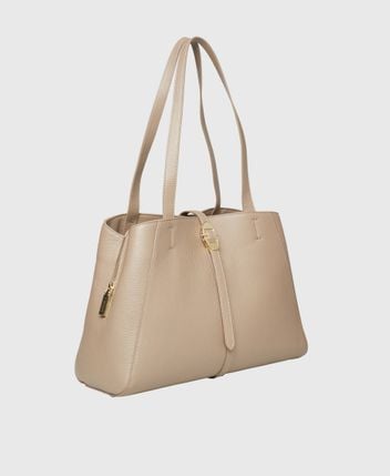 Leather shopper