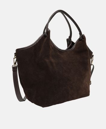 Leather tote bag
