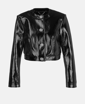 Leather-look jacket