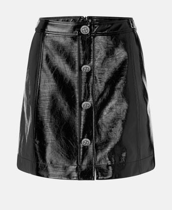 Leather-look miniskirt