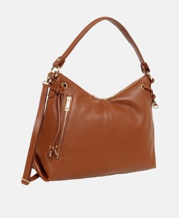 Leather shoulder bag