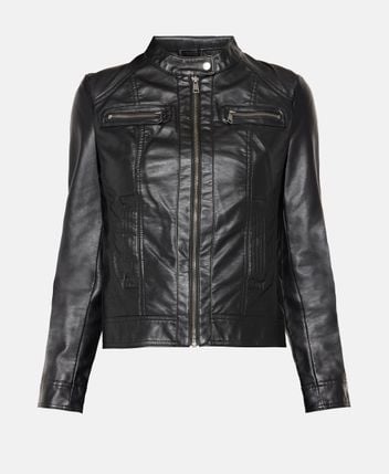 Leather-look jacket