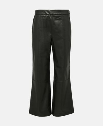 Leather-look pants