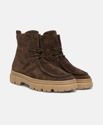 Lace-up ankle boot