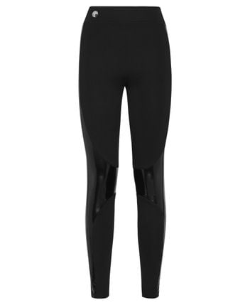 Leather-look leggings