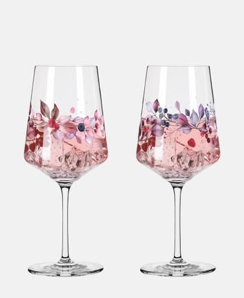 Wine glasses, set of 2 Summer Sonnet