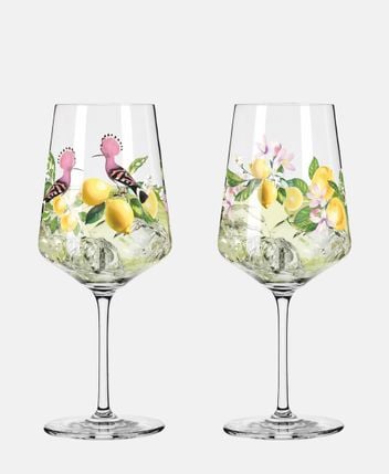 Wine glasses, set of 2 Sommertau Limoncello