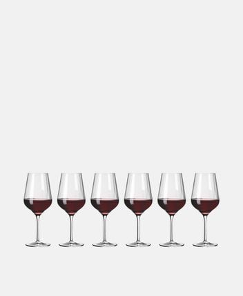 Wine glasses, set of 12 star cut