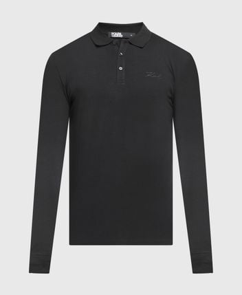 Long-sleeved polo shirt