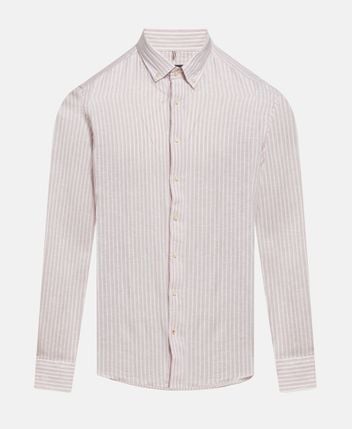 Linen-blend shirt Stone