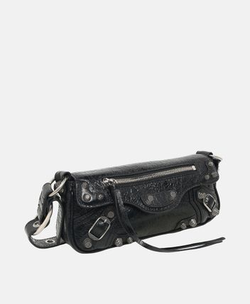 Leather shoulder bag Le Cagole