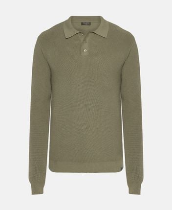 Knitted polo shirt