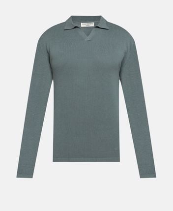 Knitted polo shirt