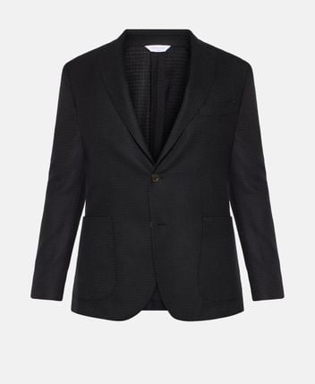 Wool-blend suit jacket