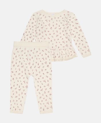 Long-sleeved shirt and trousers set