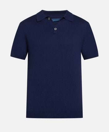 Knitted polo shirt
