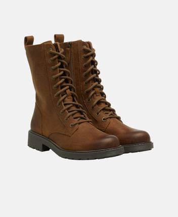 Lace-up ankle boot