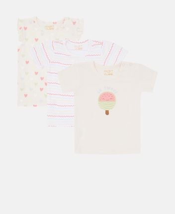 T-shirts, pack of 3 Alda