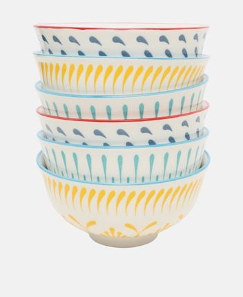 Bowl set, 6 pieces Kyoto