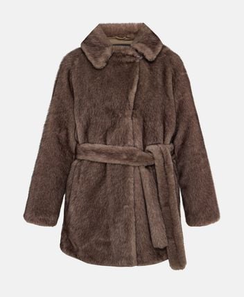 Faux fur coat