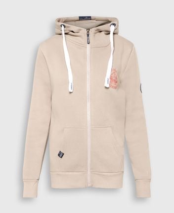 Hooded sweat jacket