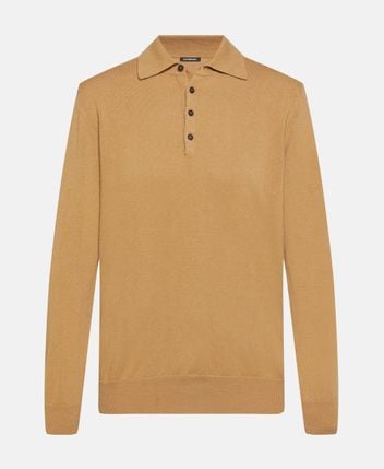 Cashmere polo shirt