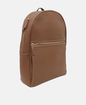 Leather backpack Pebbled