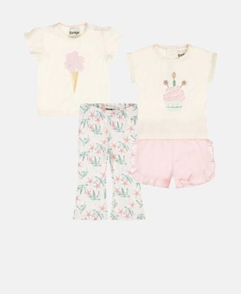 2 t-shirts & shorts set